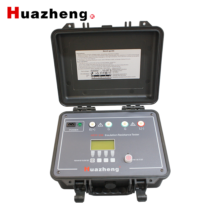 HZJY-15K Portable 15kv Ohm Meter 15kv Digital Insulation Resistance measurement Insulation Resistance Analyzer